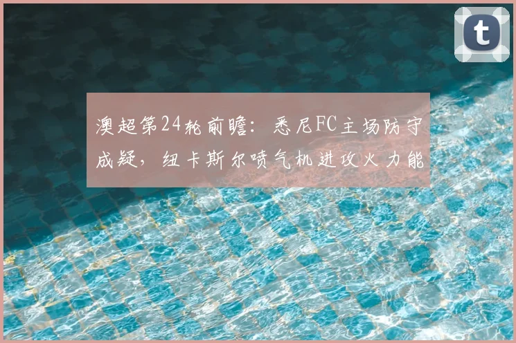 澳超第24轮前瞻：悉尼FC主场防守成疑，纽卡斯尔喷气机进攻火力能否延续？悉尼FC对纽卡斯尔喷气机历史交锋解析